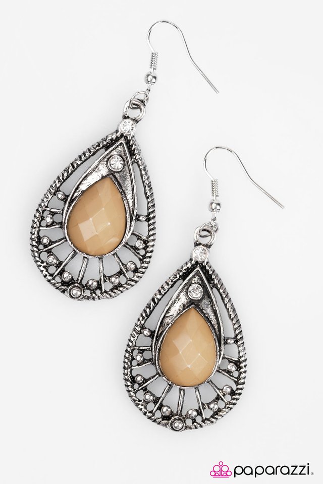 Paparazzi ♥ Colorcopia - Brown ♥ Earrings