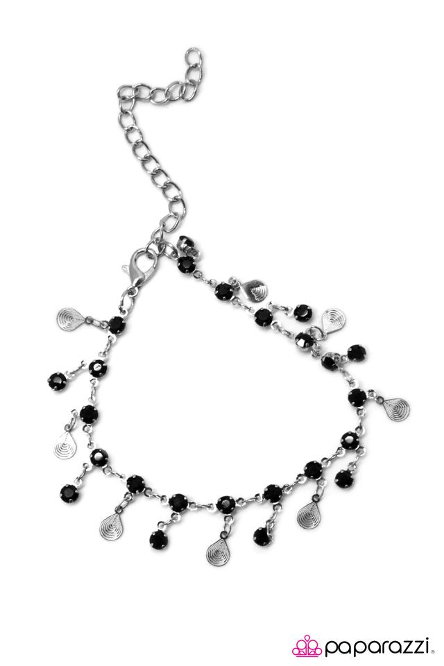 Paparazzi ♥ Rain, Rain Go Away - Black ♥ Bracelet