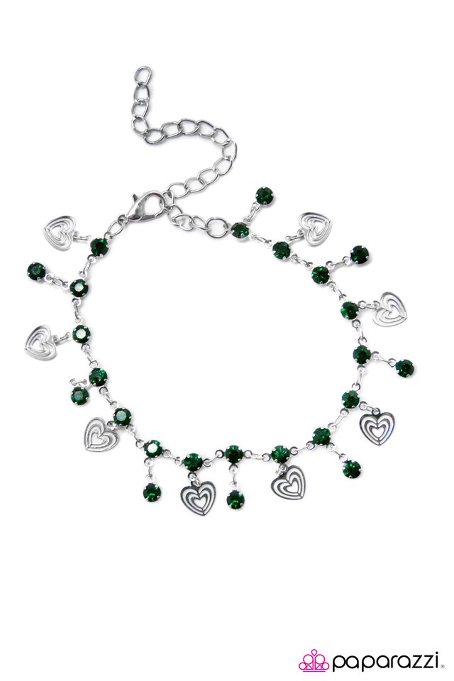 Paparazzi ♥ Hearts Desire - Green ♥ Bracelet