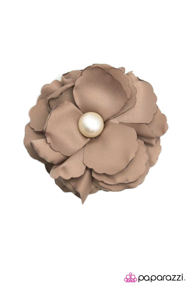 Paparazzi ♥ An Ivory Tower - Brown ♥ Hair Clip