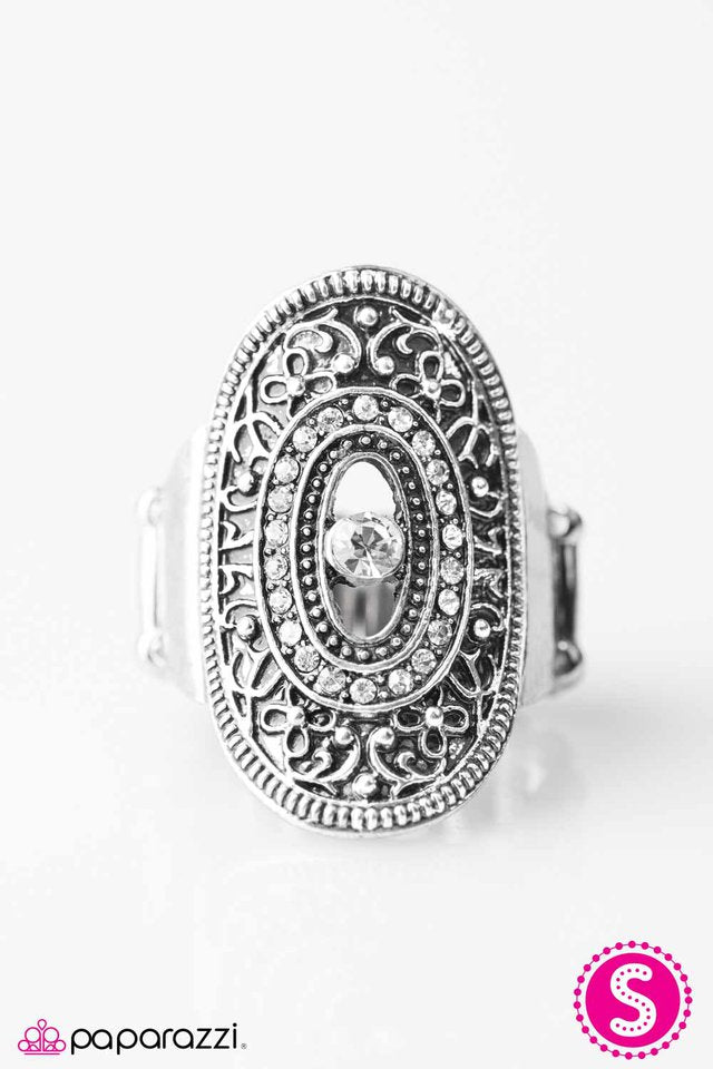 Paparazzi ♥ Always A Queen - White ♥ Ring