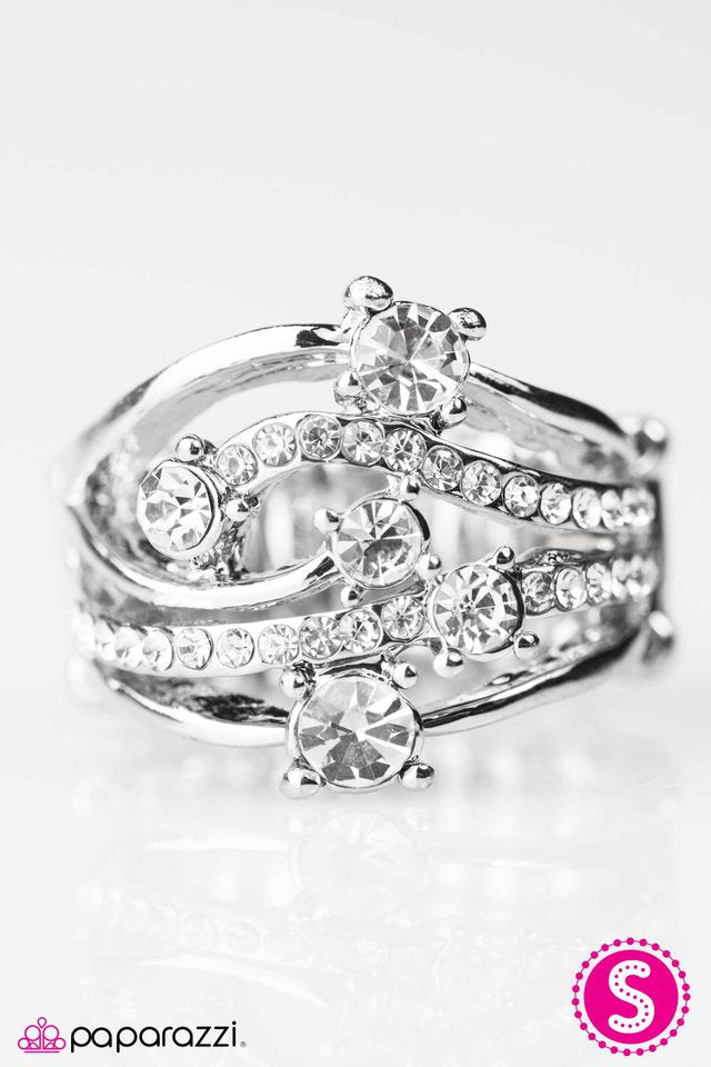 Paparazzi ♥ The Trophy Wife - White ♥ Ring