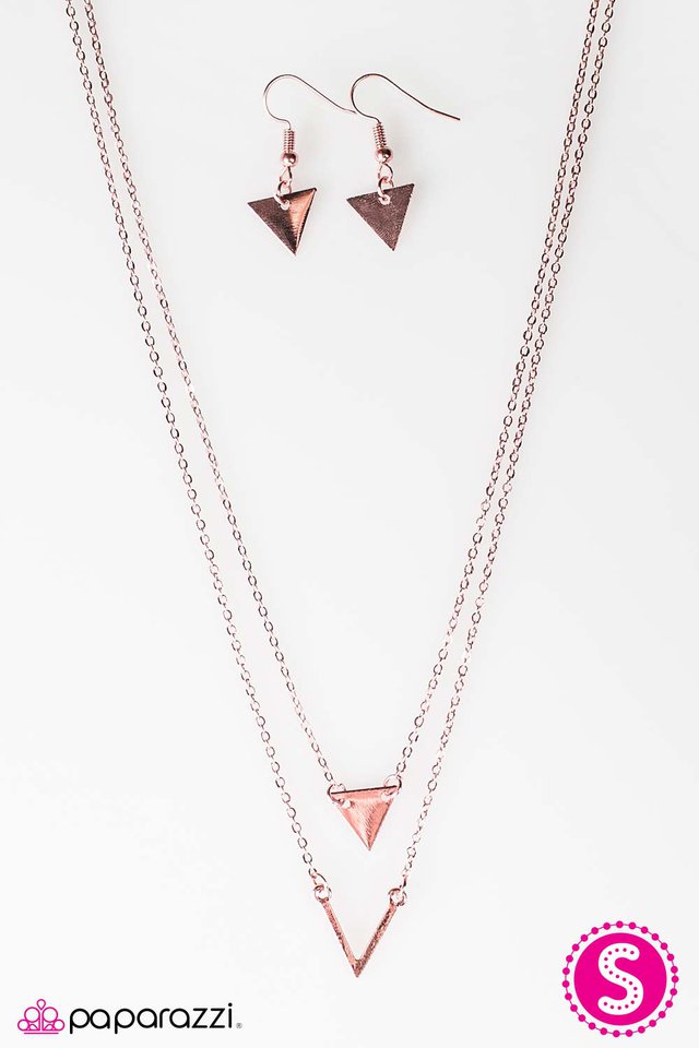 Paparazzi ♥ Prove Your Point - Copper ♥ Necklace