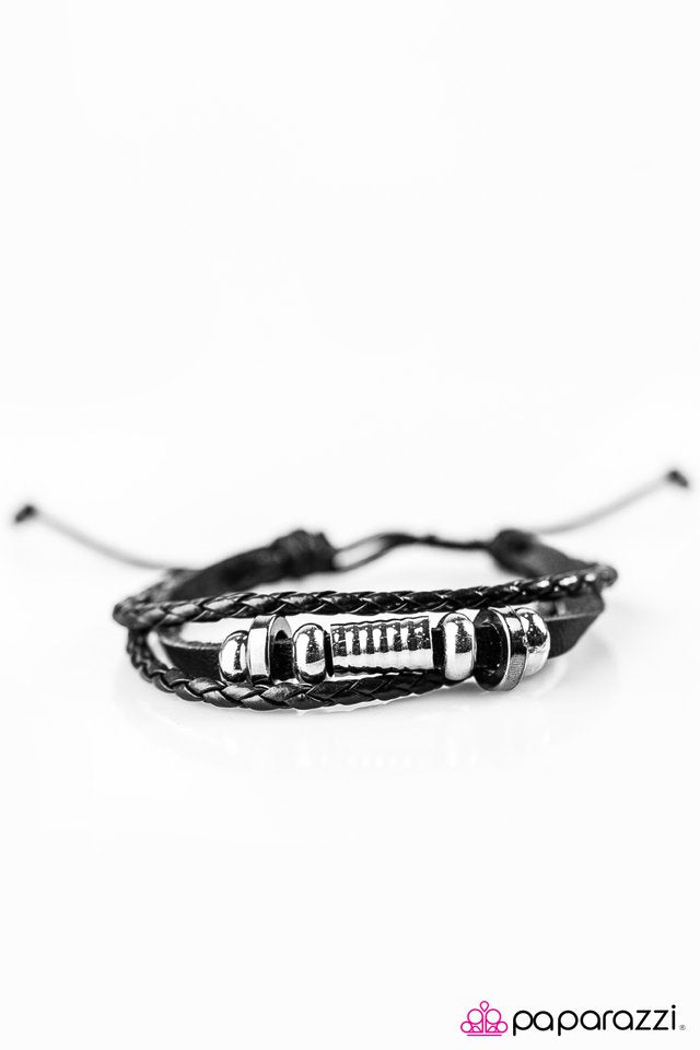 Paparazzi ♥ Ride Til I Die - Black ♥ Bracelet