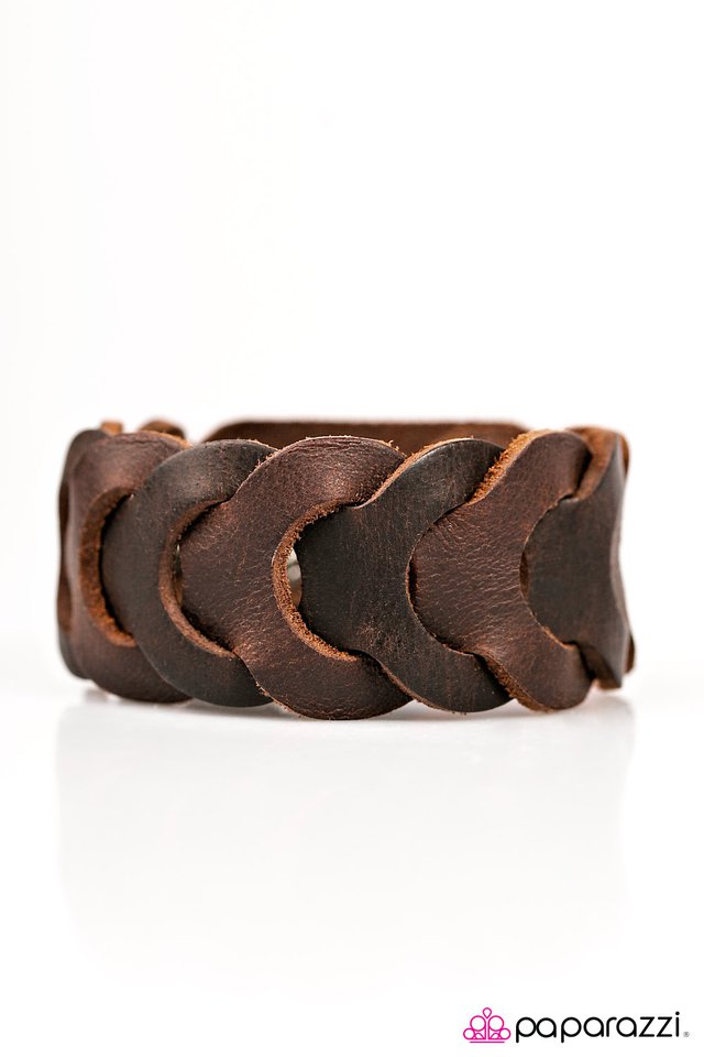 Paparazzi ♥ Boys Round Here - Brown ♥ Bracelet