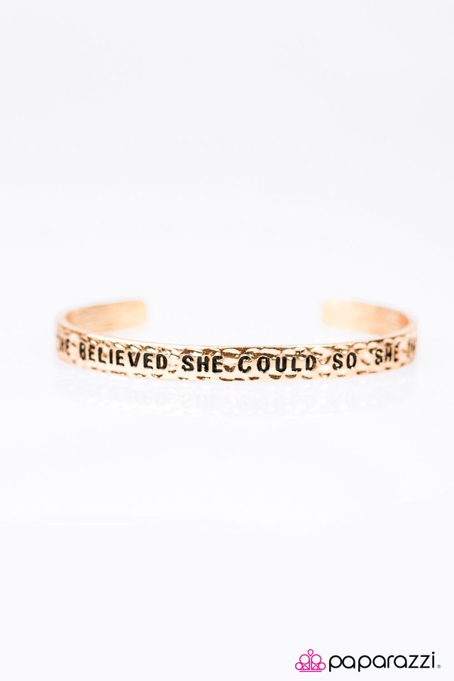 Paparazzi ♥ She Believed She Could - Gold ♥ Bracelet