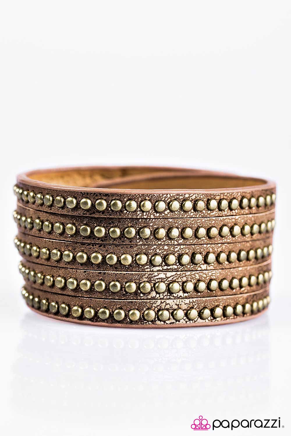 Paparazzi ♥ Big Hitter - Brass ♥ Bracelet