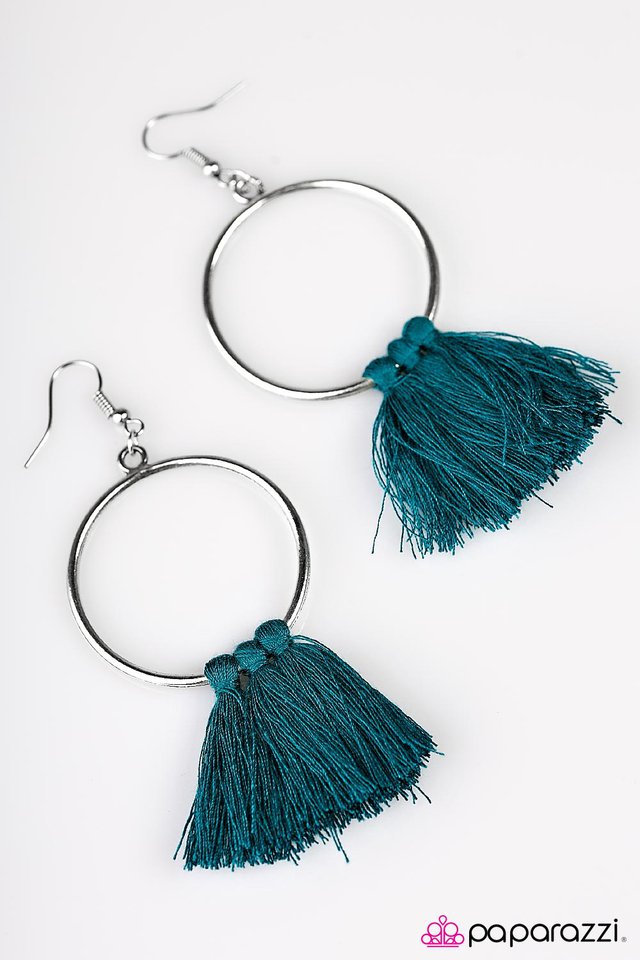 Paparazzi ♥ Tassel Tango - Blue ♥ Earrings