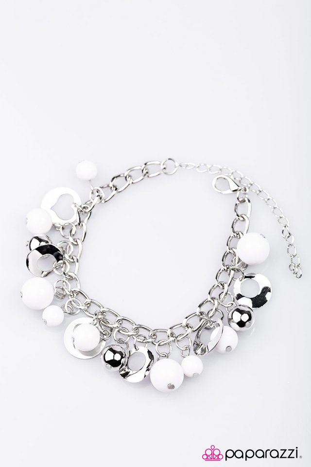 Paparazzi ♥ Match Made In Heaven - White ♥ Bracelet
