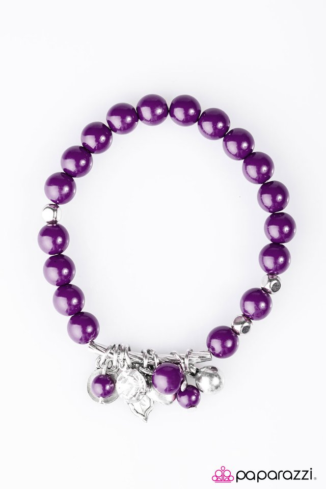 Paparazzi ♥ Turning On The Charm - Purple ♥ Bracelet