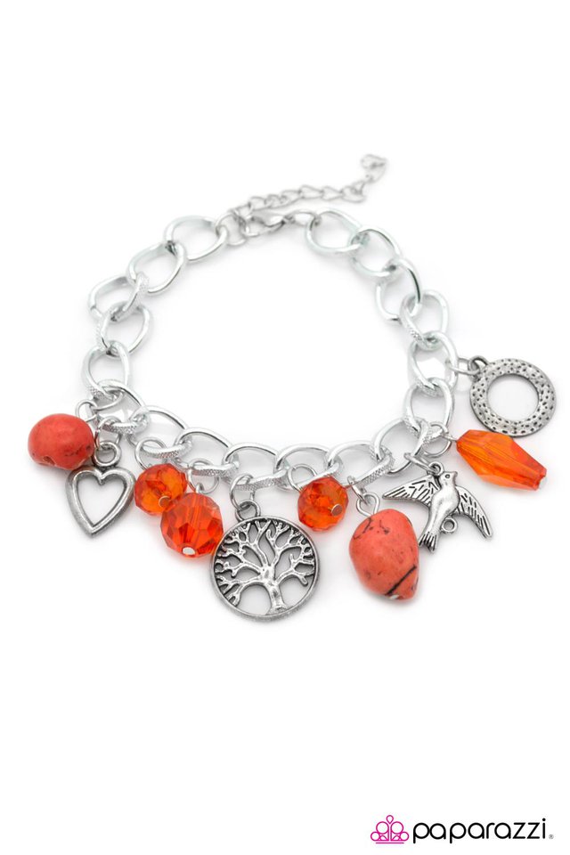 Paparazzi ♥ Branched Out - Orange ♥ Bracelet