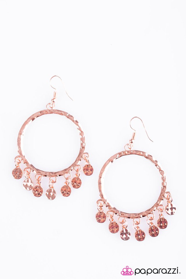 Paparazzi ♥ Rise and CHIME - Copper ♥ Earrings