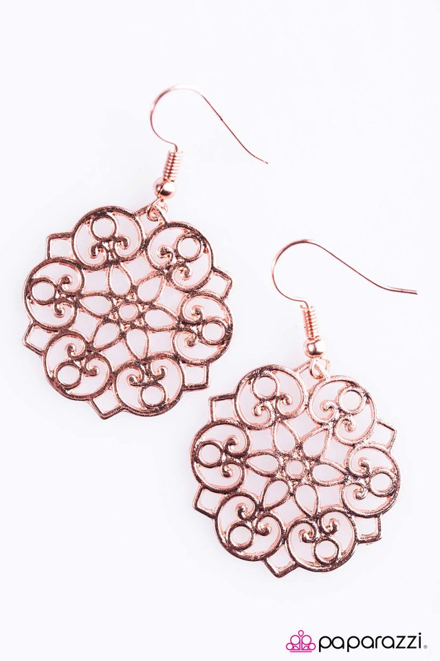 Paparazzi ♥ Garden Glam - Copper ♥ Earrings