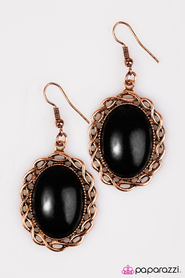 Paparazzi ♥ Maybe It Was Memphis - Copper ♥ Earrings