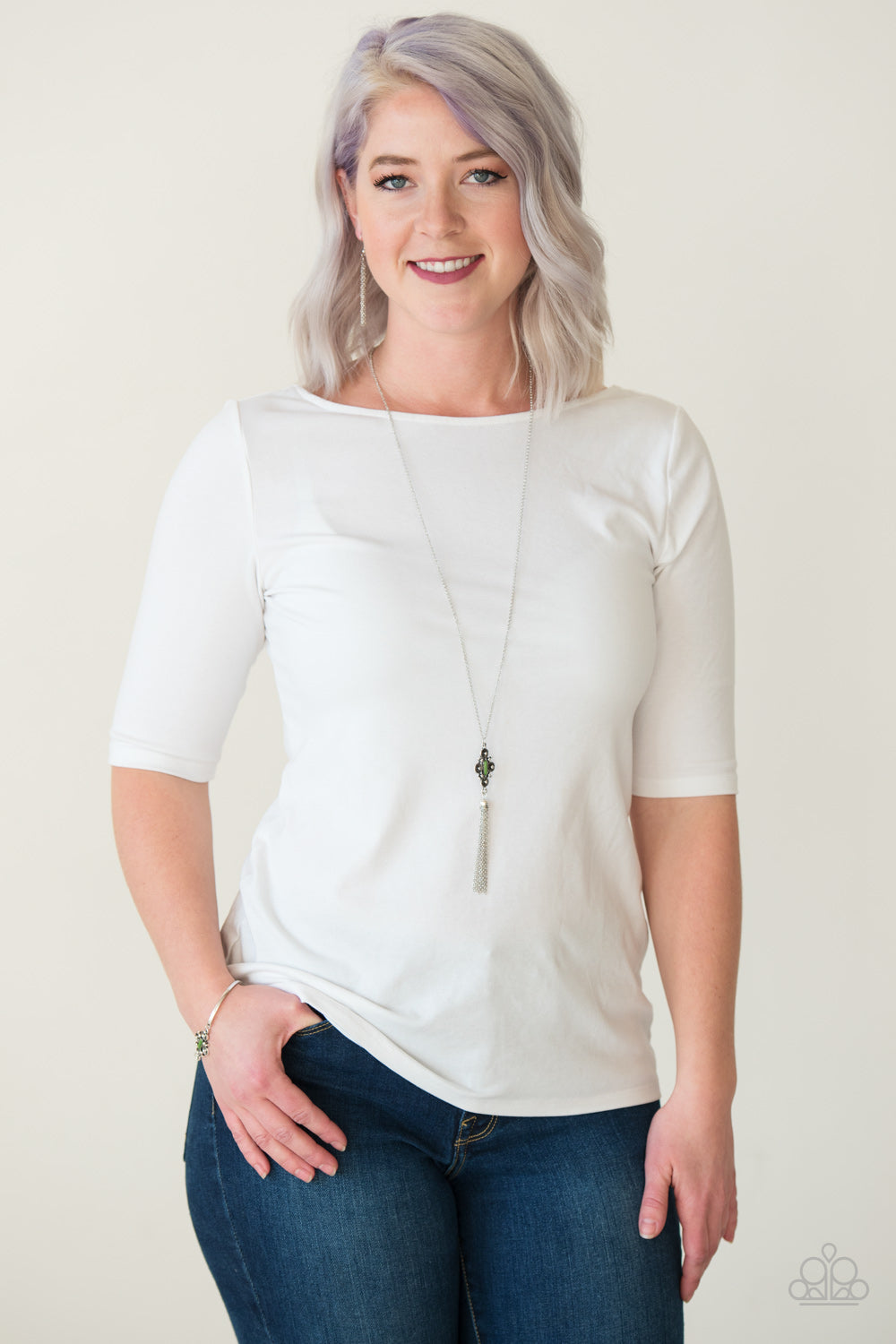 Paparazzi ♥ Sedona Skies - Green ♥ Necklace