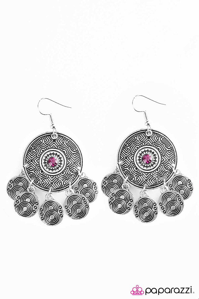 Paparazzi ♥ Symphony of Sound - Pink ♥ Earrings