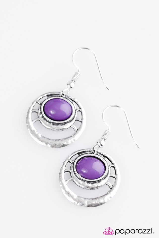 Paparazzi ♥ Panama Party - Purple ♥ Earrings