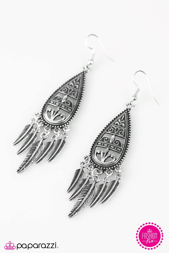 Paparazzi ♥ Ready For Liftoff - Silver ♥ Earrings
