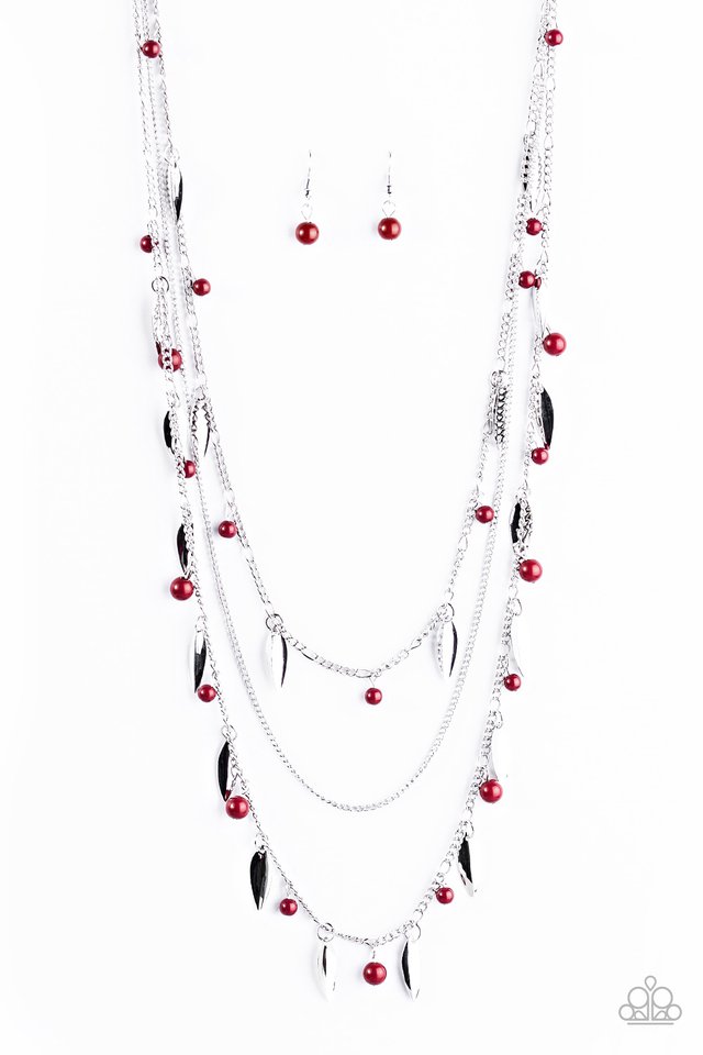 Paparazzi ♥ Keep It Sassy - Red ♥ Necklace