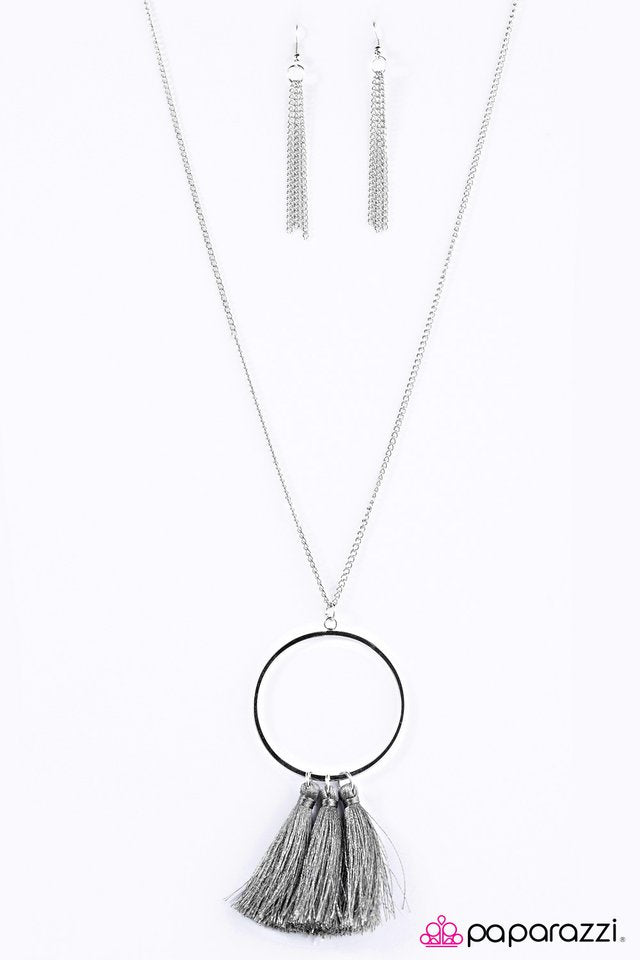 Paparazzi ♥ Never Too Much Tassel - Silver ♥ Necklace