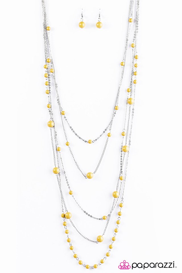 Paparazzi ♥ Cant Stop The Feeling - Yellow ♥ Necklace