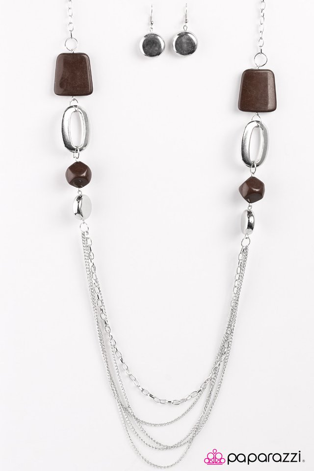 Paparazzi ♥ What You See Is What You Get - Brown ♥ Necklace