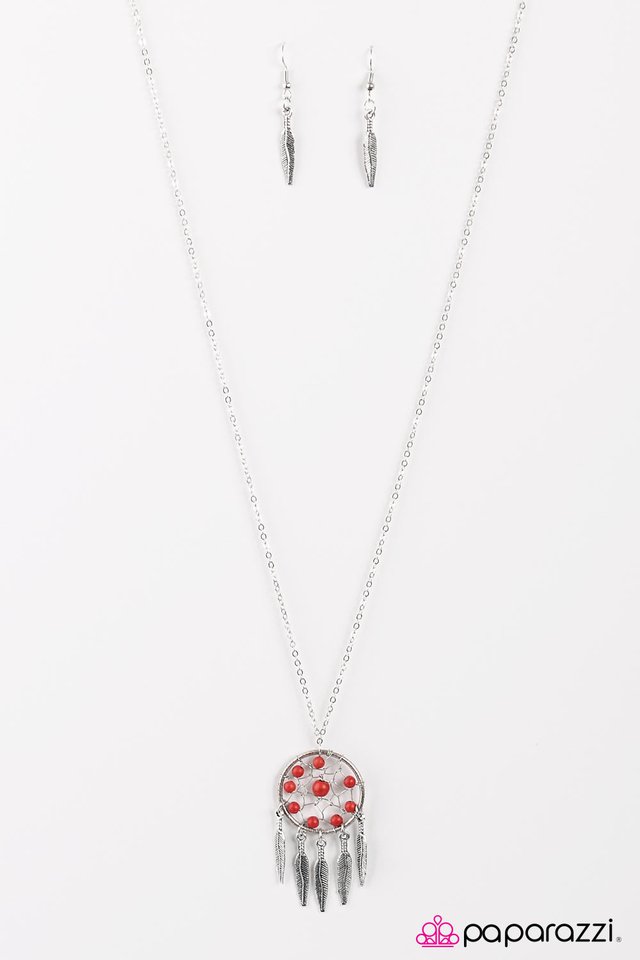 Paparazzi ♥ Desert Dreams - Red ♥ Necklace