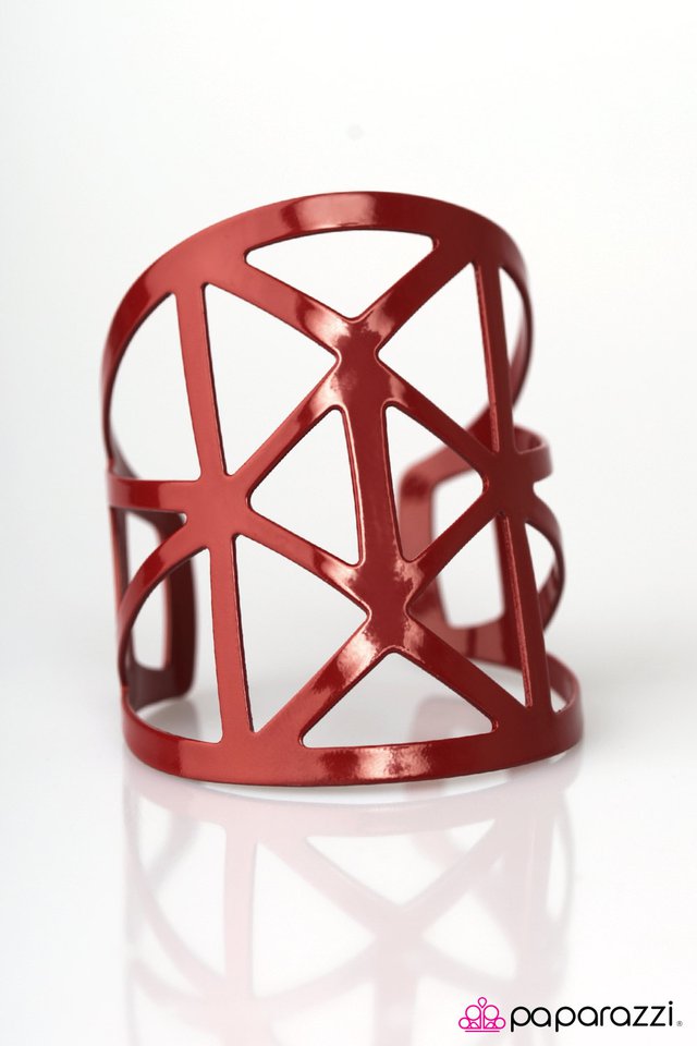 Paparazzi ♥ A Force To Be Reckoned With - Red ♥ Bracelet