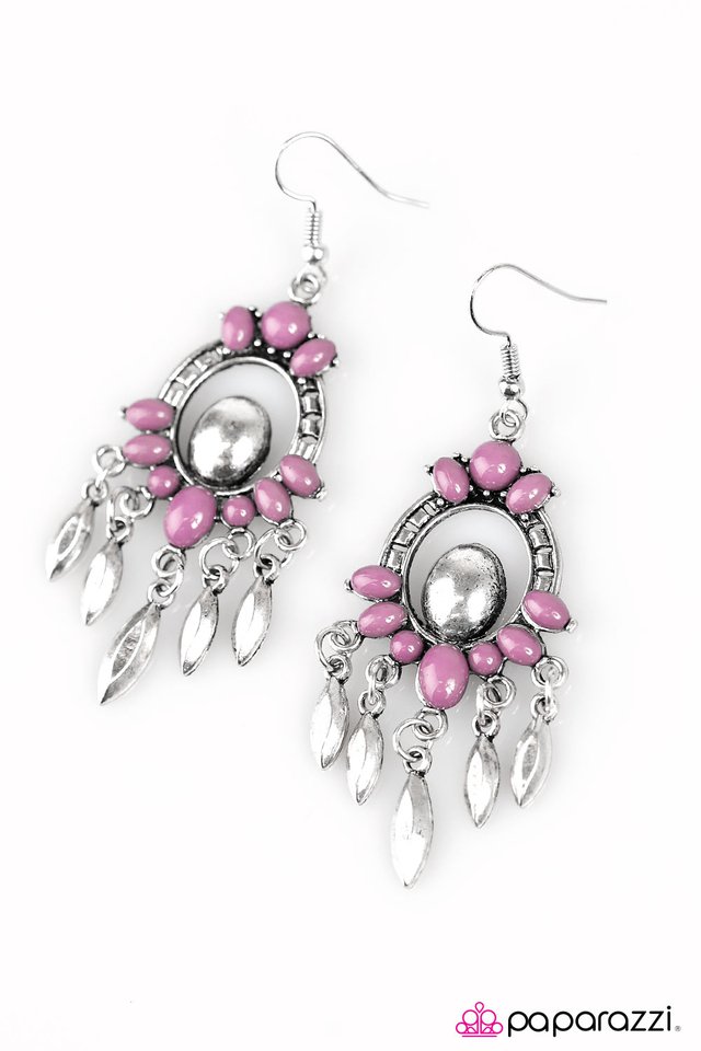 Paparazzi ♥ Catch Me If I Fall - Purple ♥ Earrings