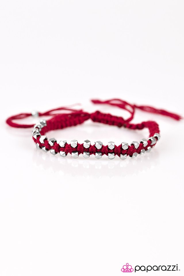 Paparazzi ♥ Never Back Down - Pink ♥ Bracelet