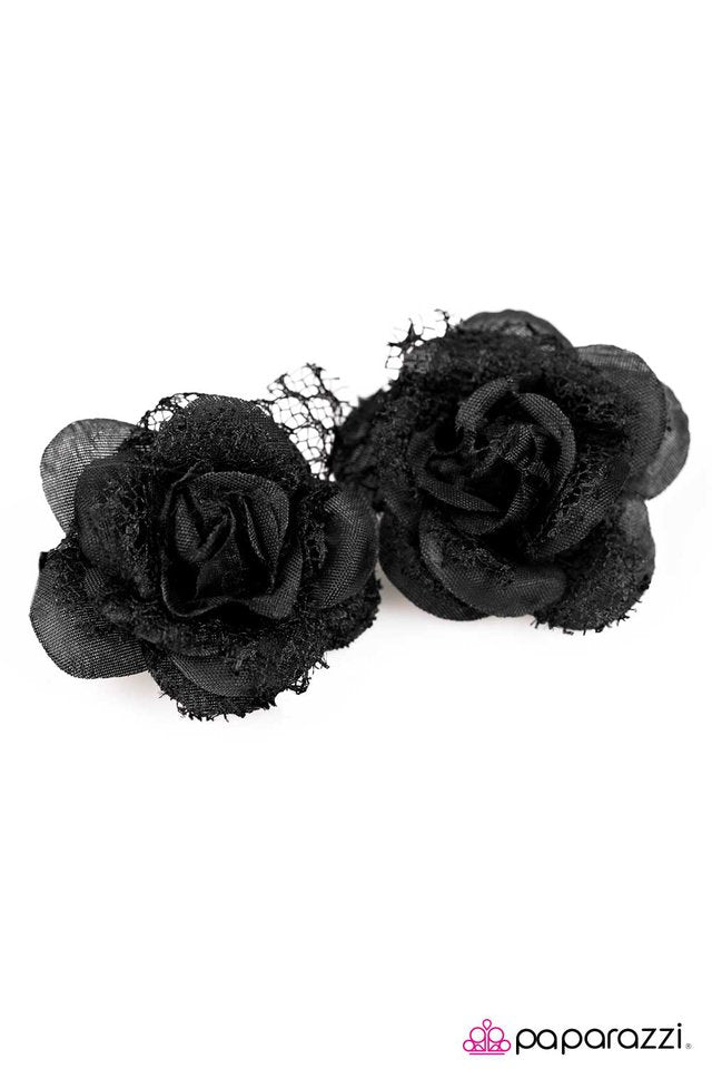 Paparazzi ♥ Tea For Two - Black ♥ Hair Clip