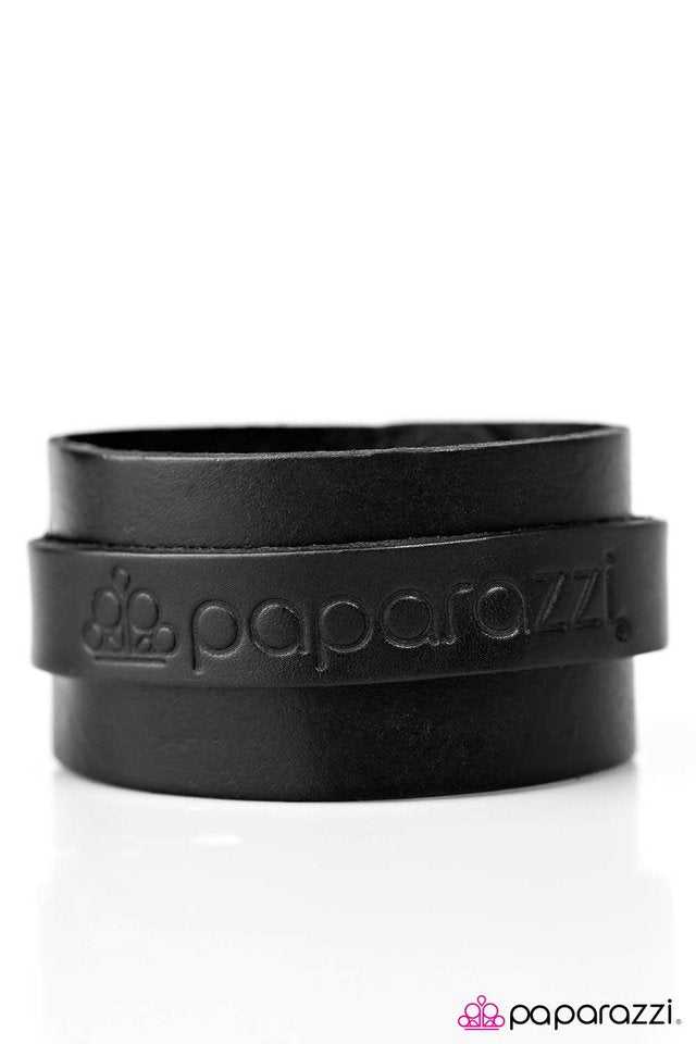 Paparazzi ♥ Ive Been Branded! - Black ♥ Bracelet