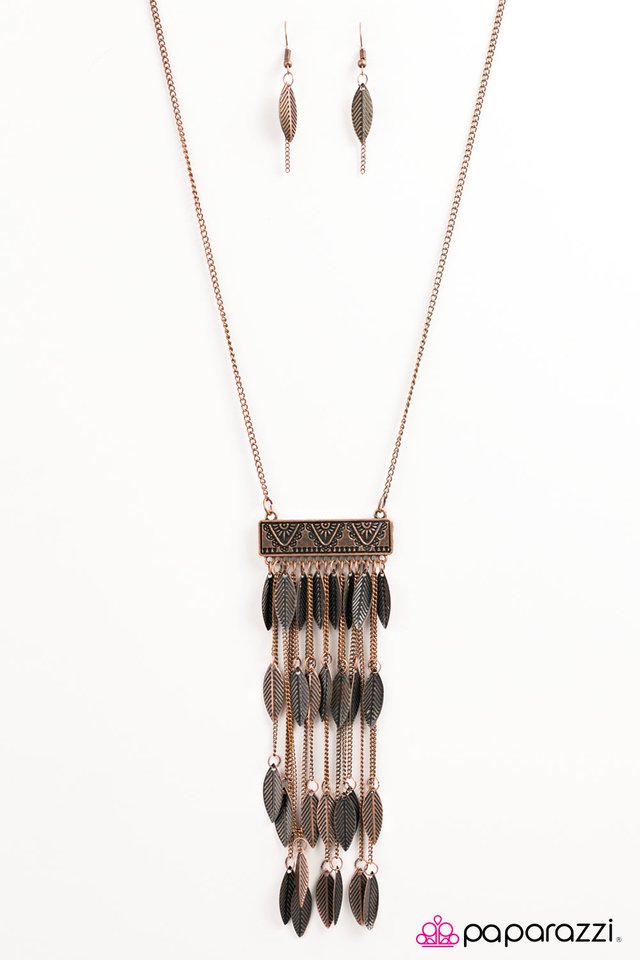 Paparazzi ♥ RUSTLE and Flow - Copper ♥ Necklace
