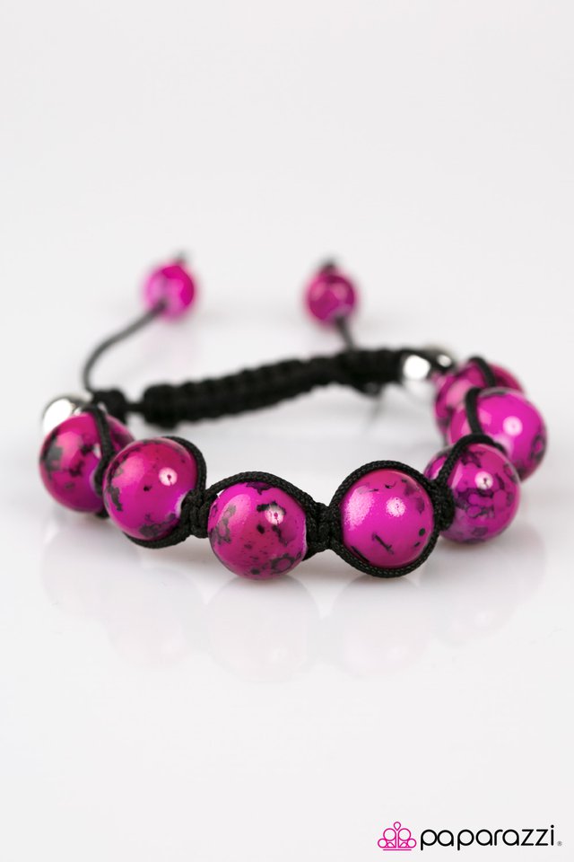 Paparazzi ♥ Positive Vibes - Pink ♥ Bracelet