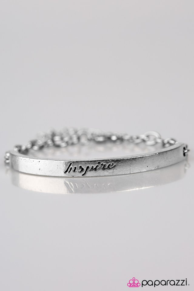 Paparazzi ♥ Born To Inspire - Silver ♥ Bracelet