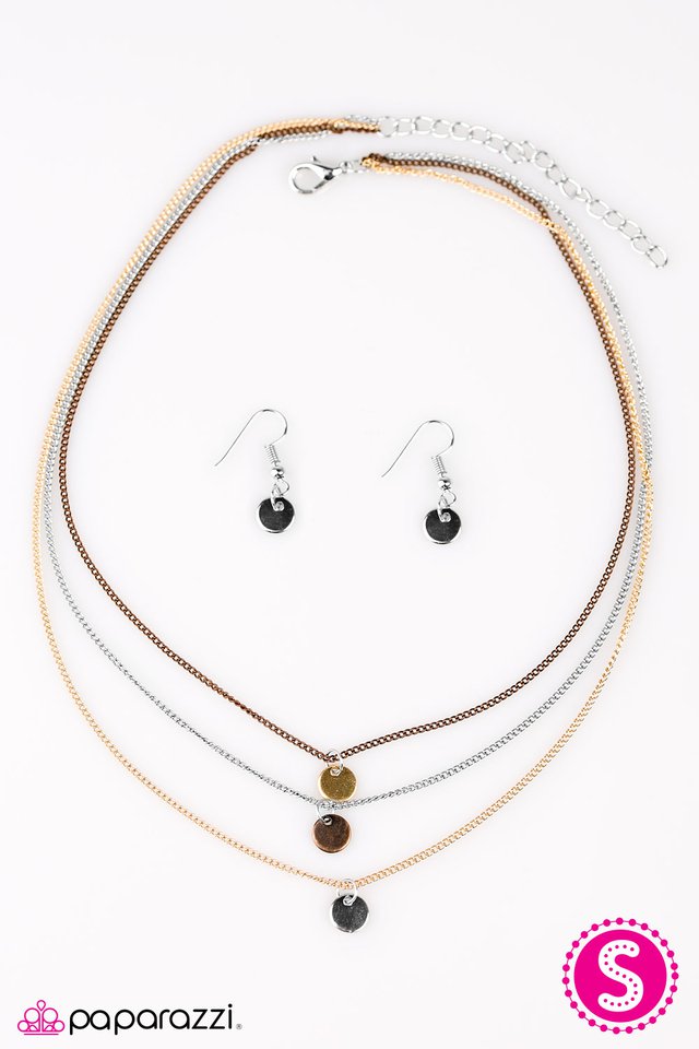 Paparazzi ♥ Trio Falls - Multi ♥ Necklace