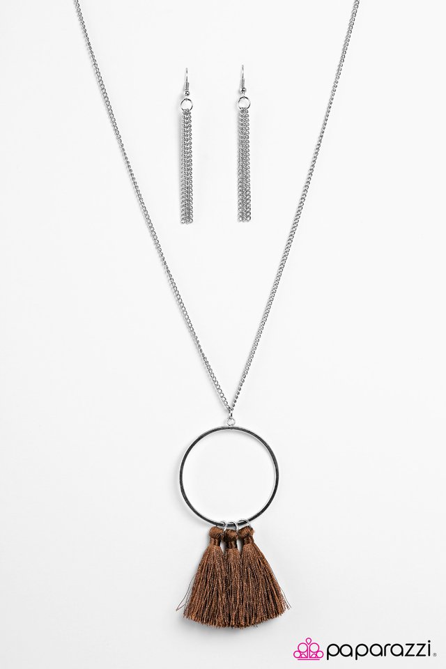 Paparazzi ♥ Never Too Much Tassel - Brown ♥ Necklace
