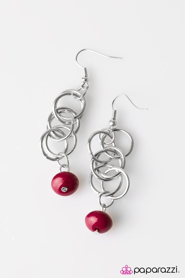 Paparazzi ♥ Marvelously Marvelous - Pink ♥ Earrings