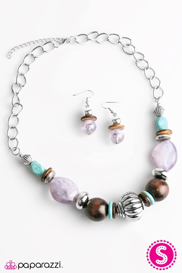 Paparazzi ♥ Flavor Of The Month - Blue ♥ Necklace