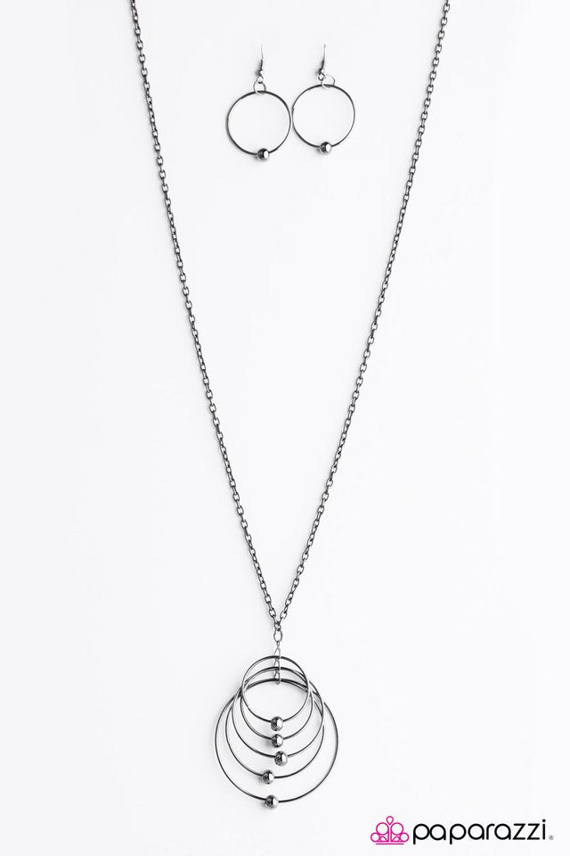 Paparazzi ♥ Galaxies Away - Black ♥ Necklace