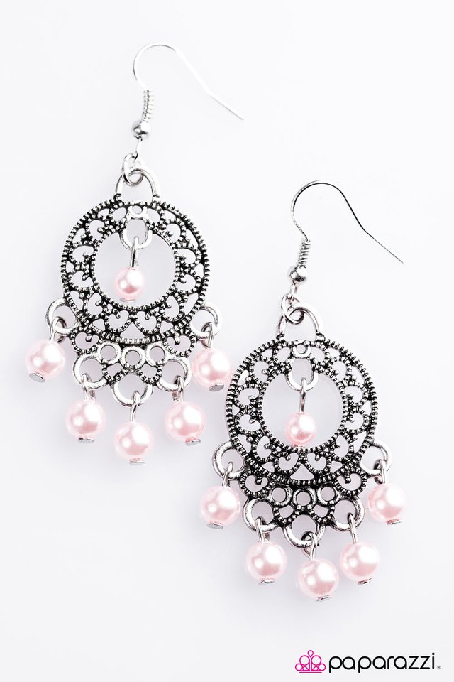 Paparazzi ♥ Seafront Property - Pink ♥ Earrings