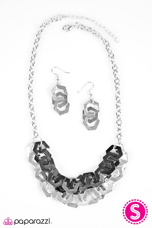 Paparazzi ♥ HEXcellent! - Silver ♥ Necklace