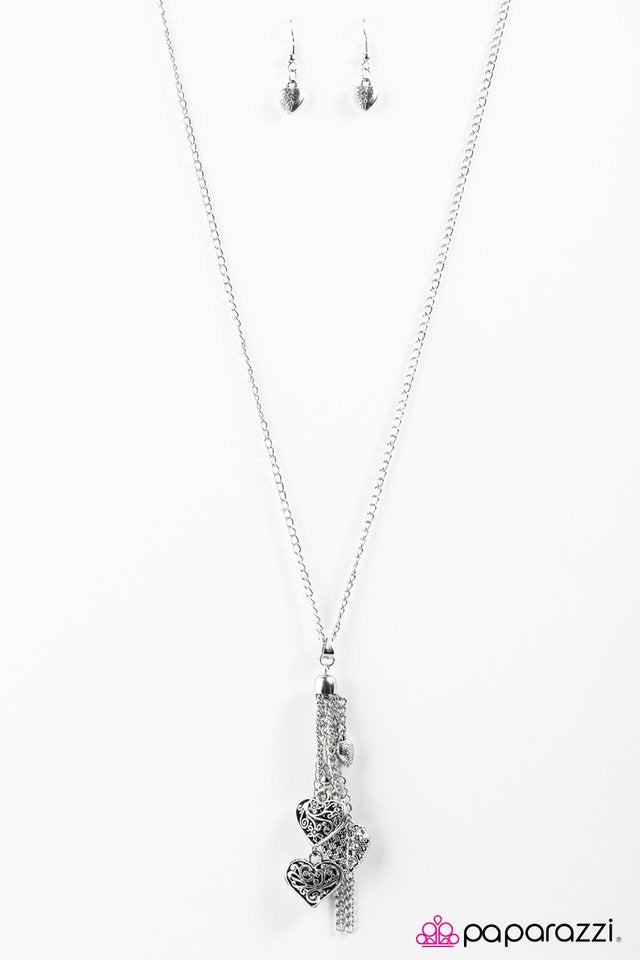 Paparazzi ♥ I Heart You - Silver ♥ Necklace