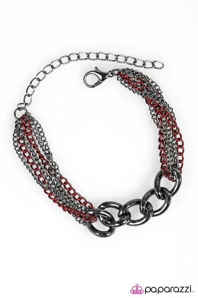 Paparazzi ♥ Double Play - Red ♥ Bracelet