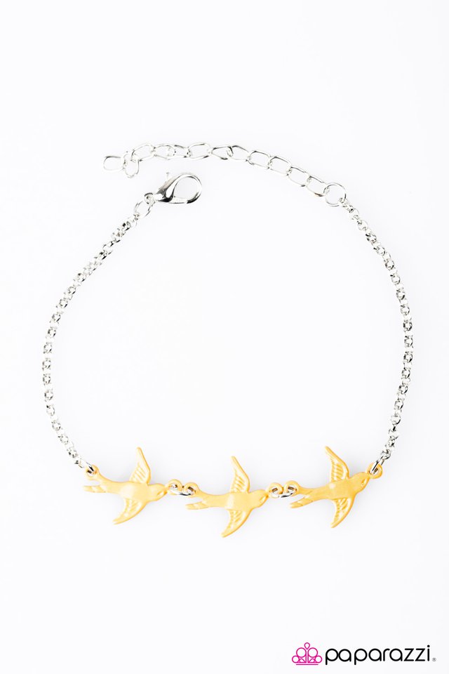 Paparazzi ♥ Soul Bird - Yellow ♥ Bracelet