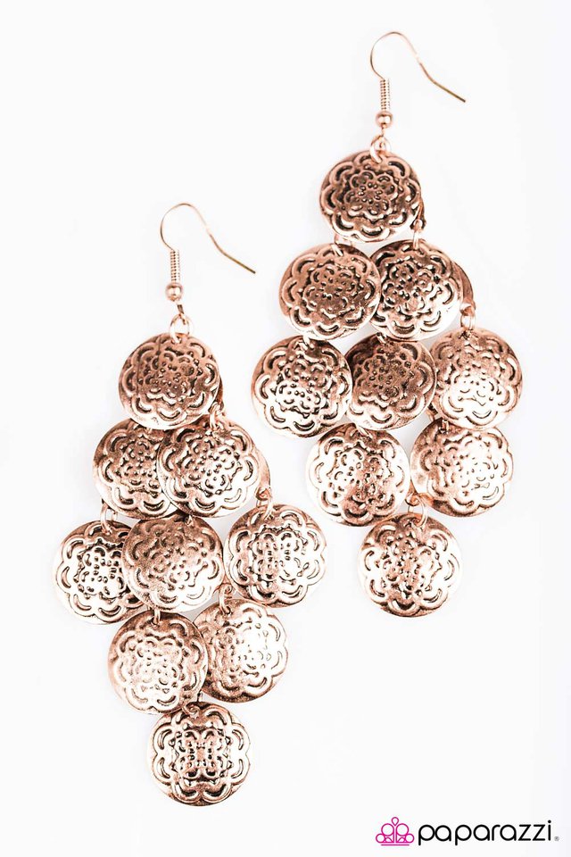 Paparazzi ♥ Tonight Is the Night - Copper ♥ Earrings