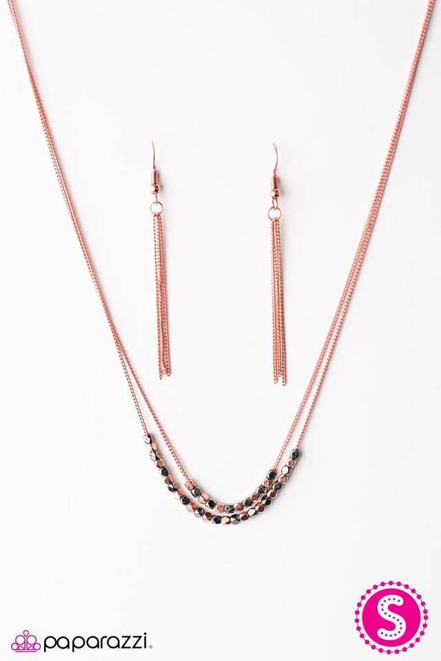 Paparazzi ♥ Rock The Block - Copper ♥ Necklace