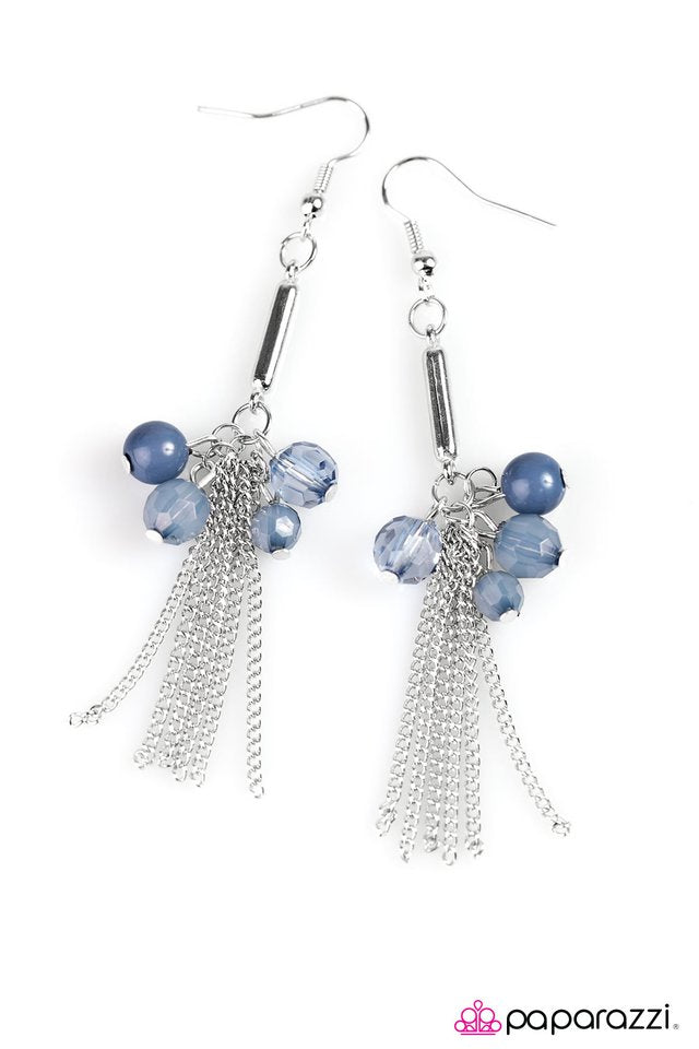 Paparazzi ♥ Excited To BEAD Here! - Blue ♥ Earrings