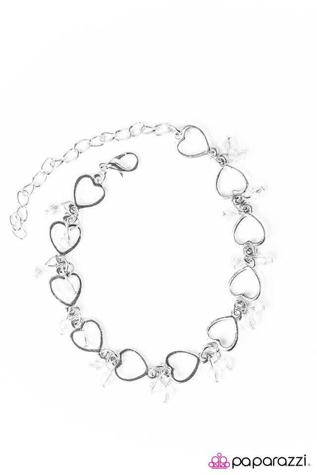 Paparazzi ♥ Tender Hearts - White ♥ Bracelet