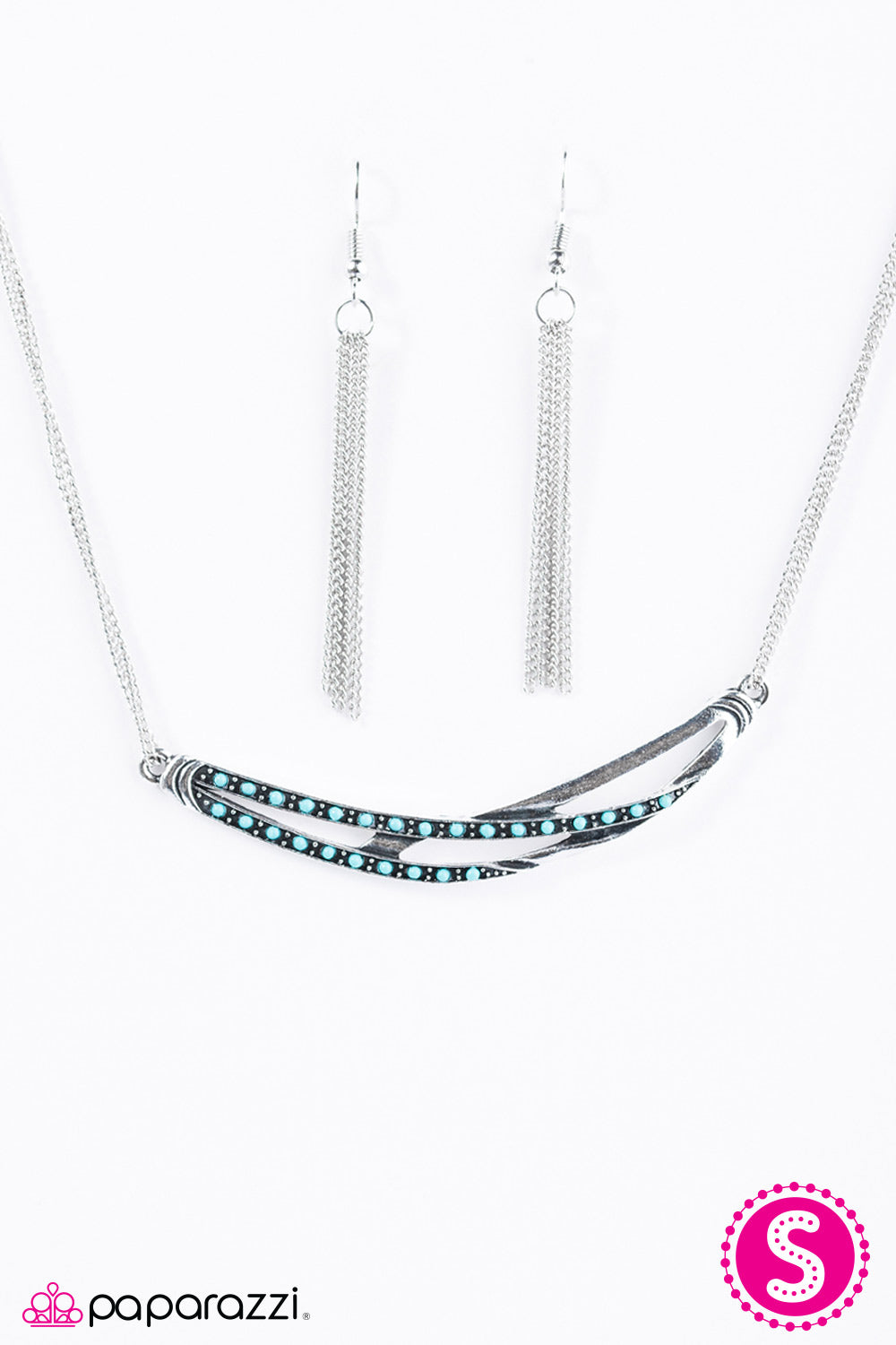 Paparazzi ♥ Harlem Moon - Blue ♥ Necklace